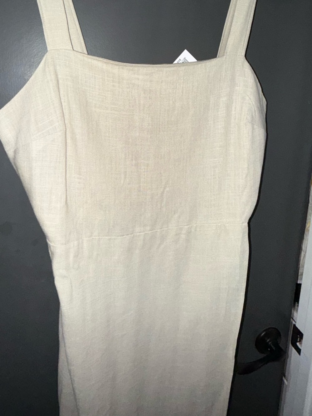 Nine West Cream Square-Neck Midi Dress - Picture 7 of 9